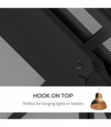 Outsunny 3 x 3.6m Aluminium Hardtop Gazebo Canopy with Polycarbonate Top