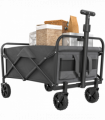 Outsunny 62L Festival Trolley, 120kg Heavy Duty Folding Trolley Cart, Grey