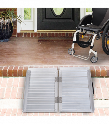 Portable Folding Wheelchair Ramp Scooter Mobility Stars w/ Carry Handle 4 Sizes
