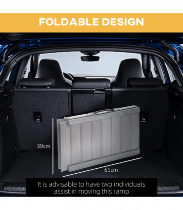 Portable Folding Wheelchair Ramp Scooter Mobility Stars w/ Carry Handle 4 Sizes