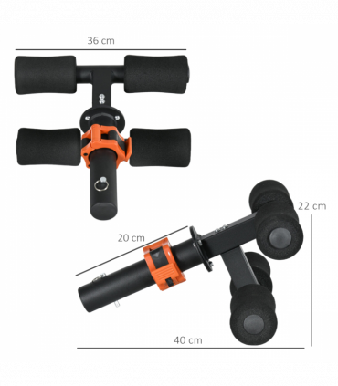 SPORTNOW Tib Bar Tibialis Trainer Fits 5cm/2" Weight Plates