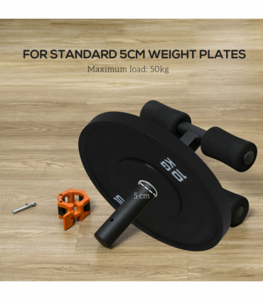 SPORTNOW Tib Bar Tibialis Trainer Fits 5cm/2" Weight Plates