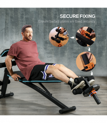 SPORTNOW Tib Bar Tibialis Trainer Fits 5cm/2" Weight Plates