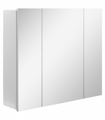 kleankin Bathroom Mirror Cabinet Wall Mount Storage organiser w/ Door, White