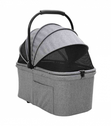 vidaXL Folding Pet Stroller Grey 78 x 54 x 101 cm 600D Oxford fabric