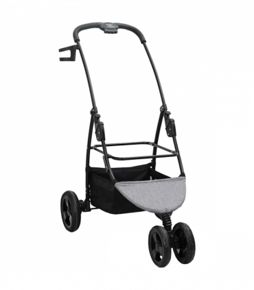 vidaXL Folding Pet Stroller Grey 78 x 54 x 101 cm 600D Oxford fabric