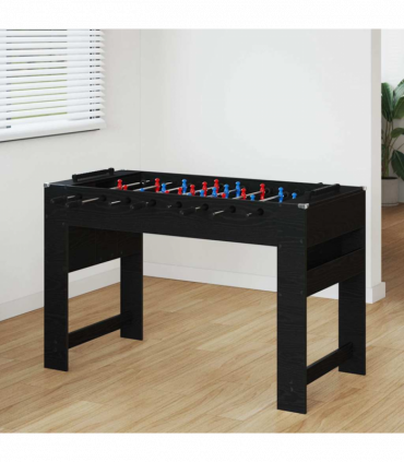 vidaXL Foosball Table Black Oak 125 x 60.5 x 80 cm Engineered Wood