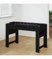 vidaXL Foosball Table Black Oak 125 x 60.5 x 80 cm Engineered Wood