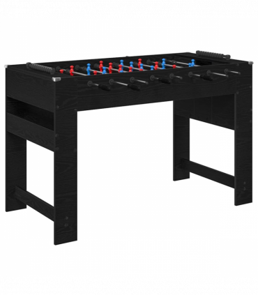 vidaXL Foosball Table Black Oak 125 x 60.5 x 80 cm Engineered Wood