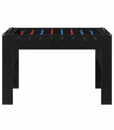 vidaXL Foosball Table Black Oak 125 x 60.5 x 80 cm Engineered Wood