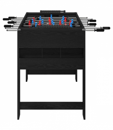 vidaXL Foosball Table Black Oak 125 x 60.5 x 80 cm Engineered Wood