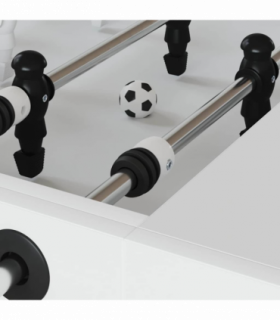 vidaXL Football Table Bumpers 3 x 3 x 2 cm Rod 16 pcs Black