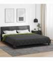 vidaXL Full Year Duvet Green and Anthracite 200 x 200 cm Microfiber