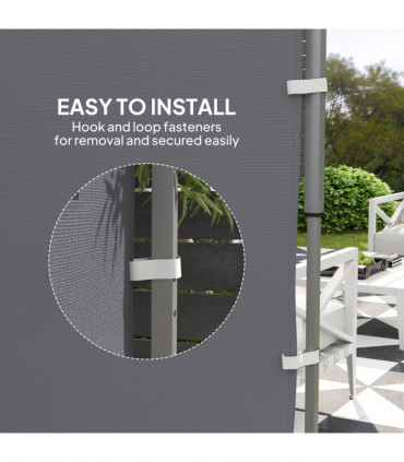 Beige Sidewall Panel for 3x3m Gazebo - Durable Oxford Fabric with Storage