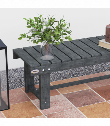 Outsunny 1.1M Outdoor Garden Bench Patio Loveseat Fir Wood 2 Person