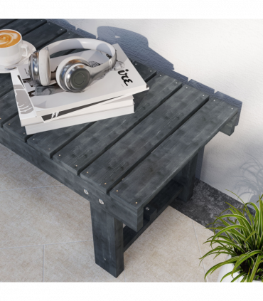 Outsunny 1.1M Outdoor Garden Bench Patio Loveseat Fir Wood 2 Person