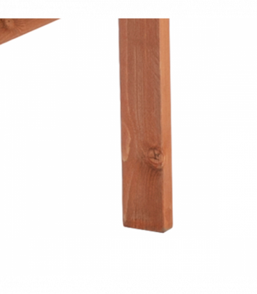 2-Seater Fir Wood Bench w/ Centre Table