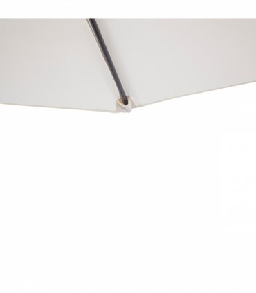 2.7 m Half Round Umbrella Parasol-Beige Polyester/Aluminum