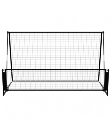 2 in 1 Soccer Rebounder Football Goal 202x104x120 cm Steel