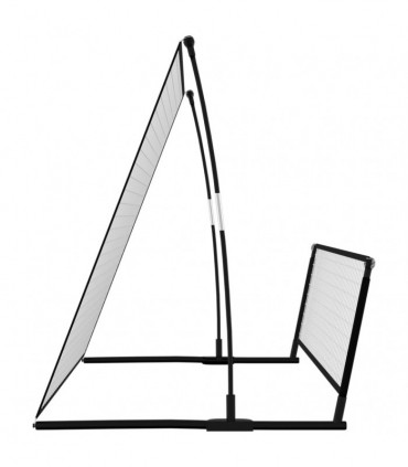 2 in 1 Soccer Rebounder Football Goal 202x104x120 cm Steel