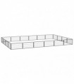 20-Panel Dog Playpen Black 100x50 cm Powder-coated Steel