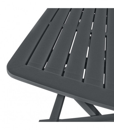 3 Piece Folding Bistro Set Plastic Anthracite