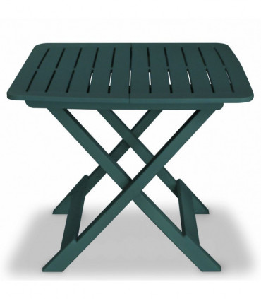 3 Piece Folding Bistro Set Plastic Green