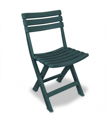 3 Piece Folding Bistro Set Plastic Green