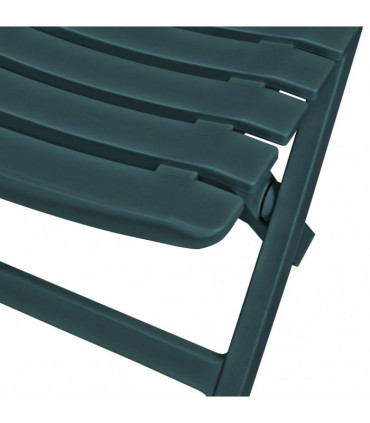 3 Piece Folding Bistro Set Plastic Green