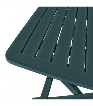 3 Piece Folding Bistro Set Plastic Green