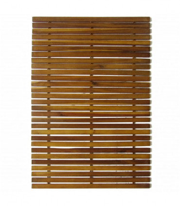 3 pcs Acacia Bath Mat 80 x 50 cm
