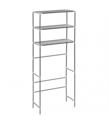 3-Tier Storage Rack over Laundry Machine Silver 69x28x169 cm