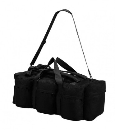 3-in-1 Army-Style Duffel Bag 120 L Black
