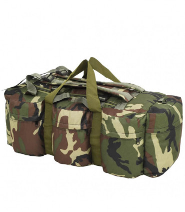3-in-1 Army-Style Duffel Bag 120 L Camouflage
