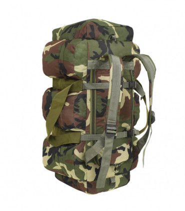 3-in-1 Army-Style Duffel Bag 120 L Camouflage