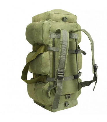 3-in-1 Army-Style Duffel Bag 120 L Olive Green