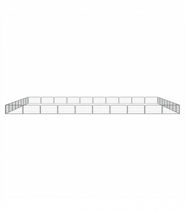 36-Panel Dog Playpen Black 100x50 cm Powder-coated Steel