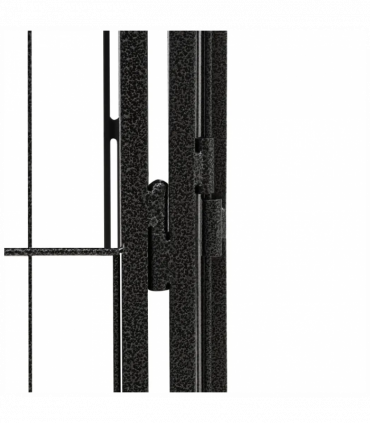 36-Panel Dog Playpen Black 100x50 cm Powder-coated Steel