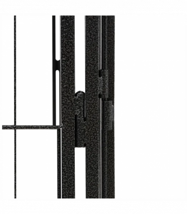 36-Panel Dog Playpen Black 50x100 cm Powder-coated Steel