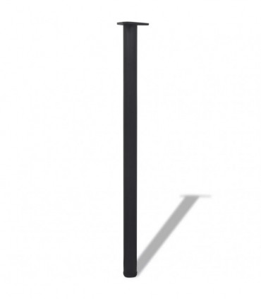 4 Height Adjustable Table Legs Black 1100 mm