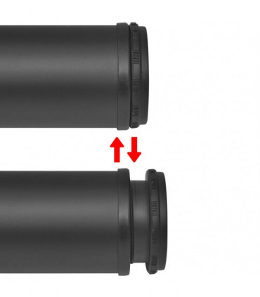 4 Height Adjustable Table Legs Black 1100 mm