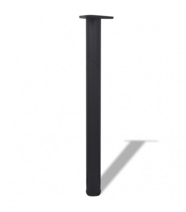 4 Height Adjustable Table Legs Black 710 mm