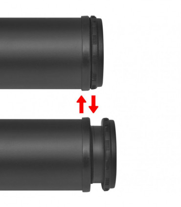 4 Height Adjustable Table Legs Black 710 mm