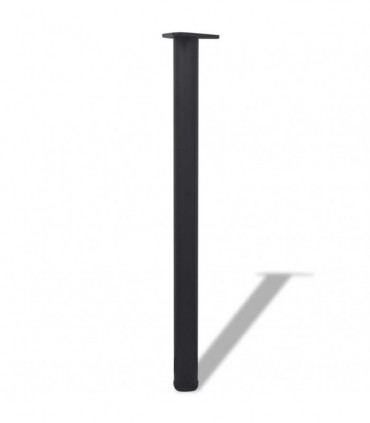 4 Height Adjustable Table Legs Black 870 mm