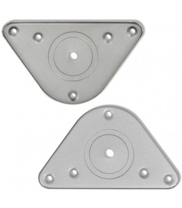 4 Height Adjustable Table Legs Chrome 1100 mm