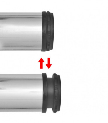 4 Height Adjustable Table Legs Chrome 710 mm