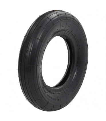 4 Piece Wheelbarrow Tire and Inner Tube Set 3.50-8 4PR Rubber