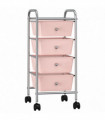 4-Drawer Mobile Storage Trolley