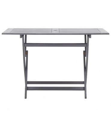 5 Piece Garden Dining Set Solid Acacia Wood Grey