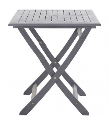 5 Piece Garden Dining Set Solid Acacia Wood Grey